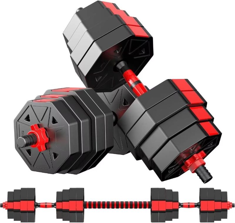 Photo 1 of Adjustable Weights Dumbbells Set, 20/30/40/60/80lbs Non-Rolling Adjustable Dumbbell Set, Free Weights Dumbbells Set Hexagon, Weights Set for Home Gym