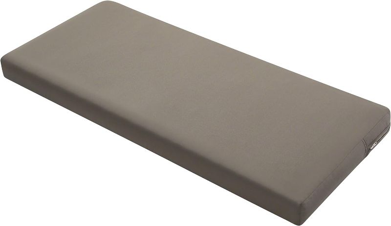 Photo 1 of Classic Accessories Ravenna Water-Resistant 48 x 18 x 3 Inch Outdoor Bench/Settee Cushion, Patio Furniture Swing Cushion, Dark Taupe, Patio Loveseat Cushion