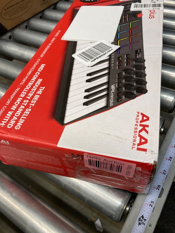 Photo 3 of Akai Professional MPK Mini Plus - USB MIDI Keyboard Controller with 37 Mini Keys, 8 MPC Pads, Sequencer & Focusrite Scarlett Solo 3rd Gen USB Audio Interface, for the Guitarist, Vocalist Plus MPK Mini + Audio Interface