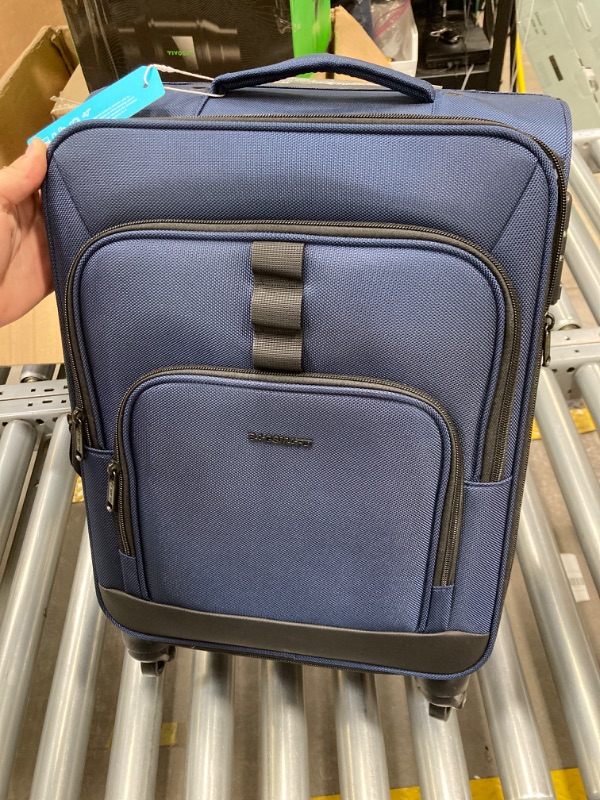 Photo 2 of **Missing Travle Suitcase** BAGSMART 2 Piece Luggage Sets, Expandable Carry on Luggage Airline Approved, Lightweight Carry on Suitcase with Spinner Wheels, Family Travel Suitcase Set with Duffle Bag, Blue