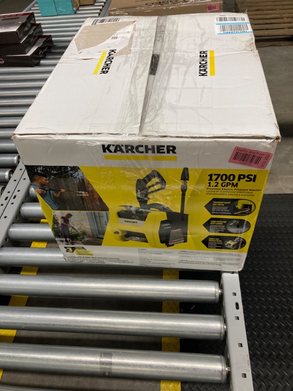 Photo 4 of Kärcher - K1700 Cube TruPressure Electric Pressure Washer - 1700 PSI / 2125 Max PSI Power Washer - With 3 Nozzles for Cleaning Cars, Siding, Driveways, Fencing, & More - 1.2 GPM K1700 Cube Pressure Washer