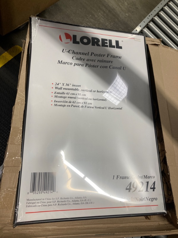 Photo 2 of Lorell Stylish Poster Frame, 24" x 36" (49214)