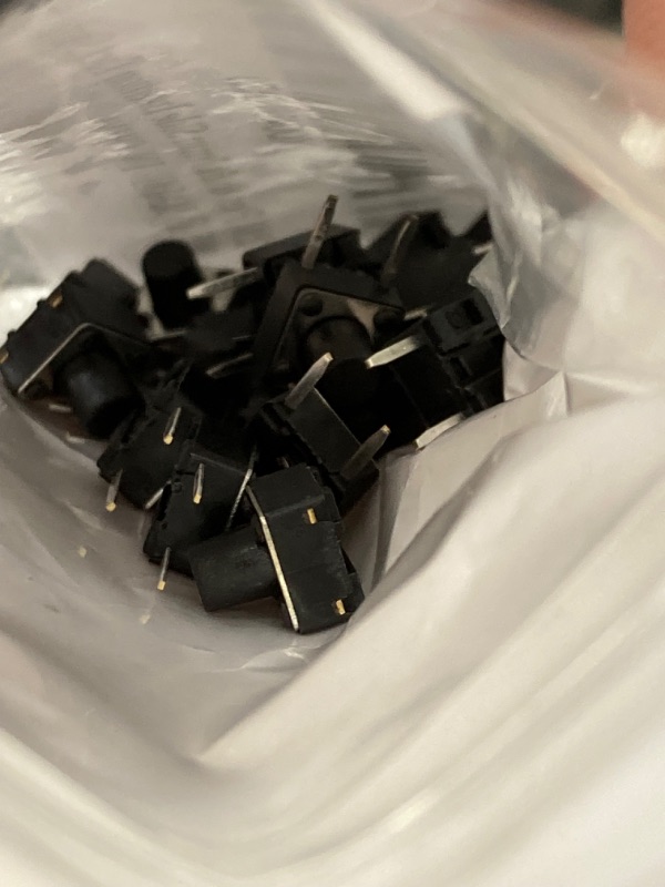 Photo 1 of 20 Pcs 6x6x7mm Side Insertion Tact Switch