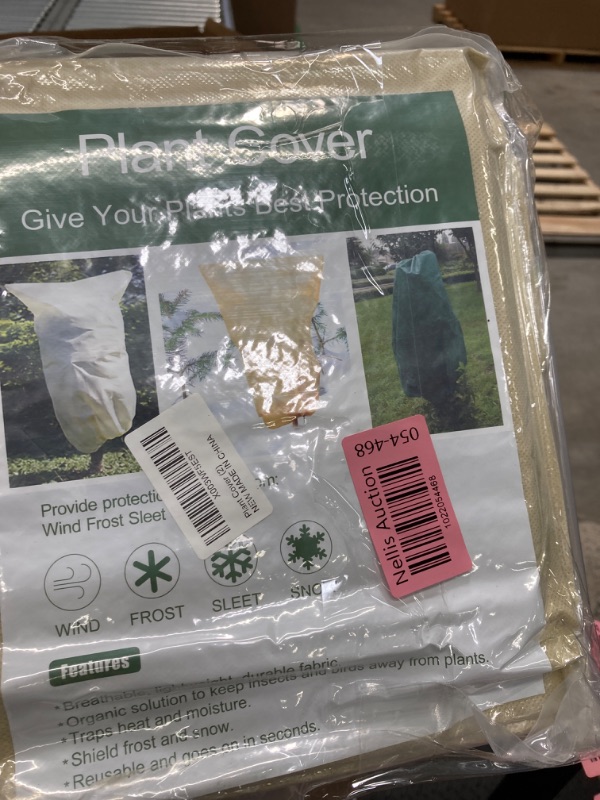 Photo 1 of TCBWFY 40X32inch Plant Covers Freeze Protection,2 Pack Plant Covers for Winter,2.82oz/yd² Thickened Frost Cloths for Outdoor Plants with Drawstring,Plant Blanket Prevent from Wind,Pest,Animal 40“Hx32"W-2PCS-2.82oz/yd²