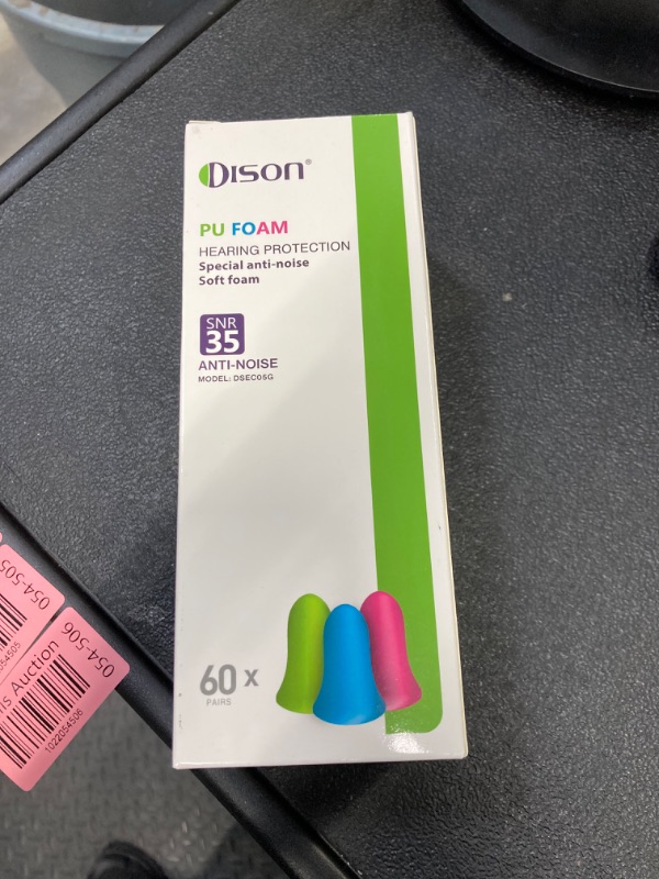Photo 3 of 60Pair Ultra Soft Foam Earplugs, 35dB Ear Plugs for Sleeping Noise Cancelling, Earplugs Sound Blocking Sleeping, Foam Ear Plugs for Shooting, Travel