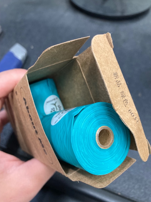 Photo 1 of Poop Bags | 4 Rolls/60 Count, Cornstarch Based | Extra Thicker, Leak Proof, Unscented | ASTM D6400 BPI Certified ? Green? Green-60Count