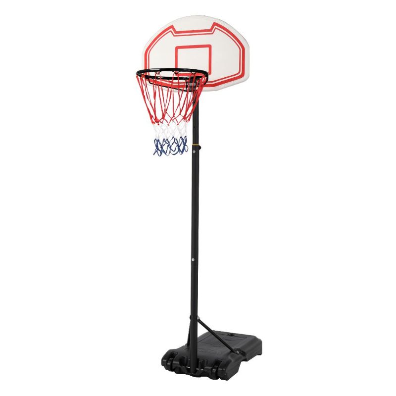 Photo 1 of Ktaxon 5.2-6.9ft Basketball Hoop, Portable Adjustable Basketball System, Removable Basketball Goal Stand for Kids, Outdoor/Indoor