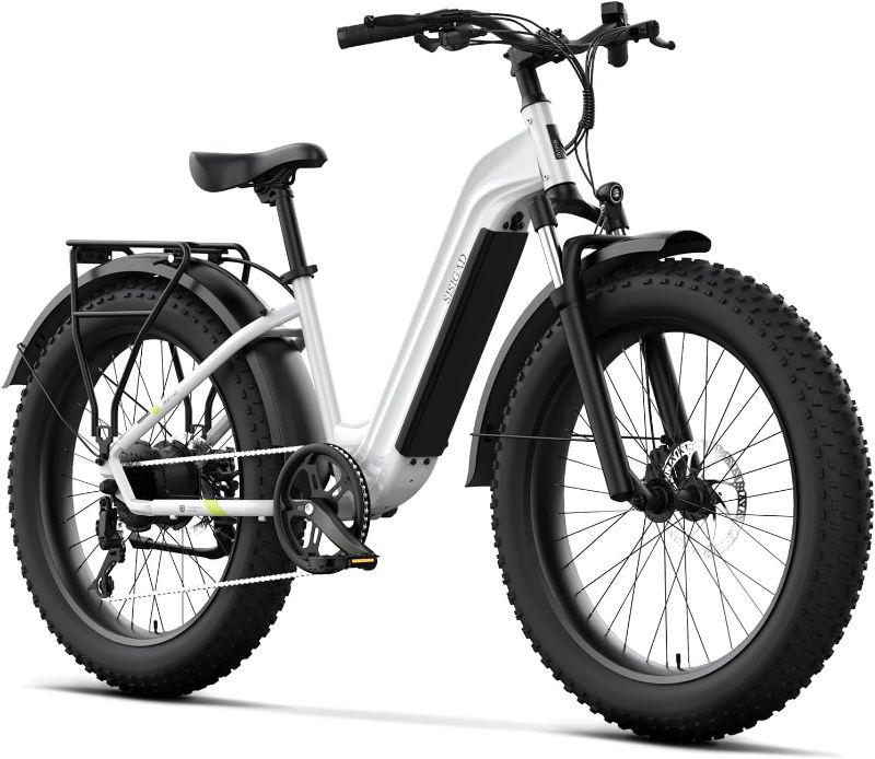 Photo 1 of ***SEE NOTES***SISIGAD Electric Bike for Adults, Fat Tire Electric Bike,26" All-Terrain Bicycle, Peak 1400W Motor, 50Miles Range and 32MPH Top Speed, 48V 15Ah Removable Battery,7-Speed Ebike