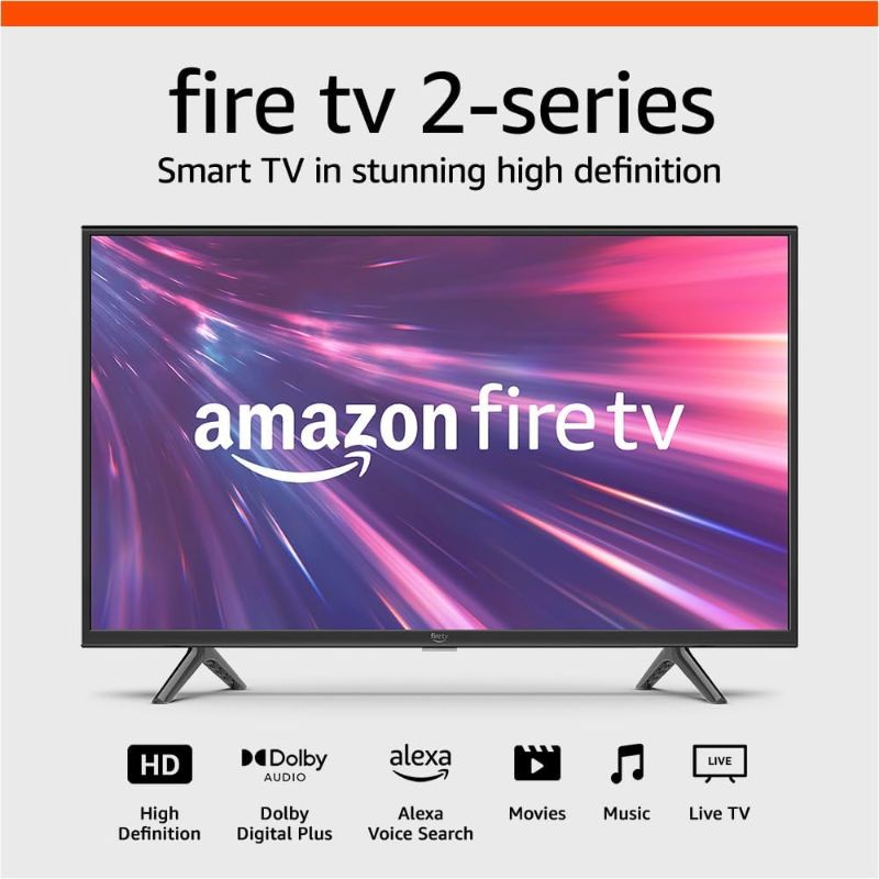 Photo 1 of Amazon Fire TV 32" 2-Series HD smart TV with Fire TV Alexa Voice Remote, stream live TV without cable