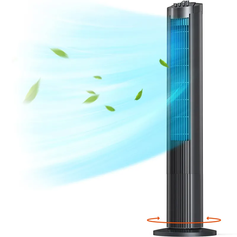 Photo 1 of **PARTS ONLY***TaoTronics Tower Fans for Home, 36" Standing Floor Fan, 90° Oscillating Fan, 24 ft/s High Velocity, 3 Speeds, Timer, Quiet Bedroom Fan Save 30% Electricity Bill