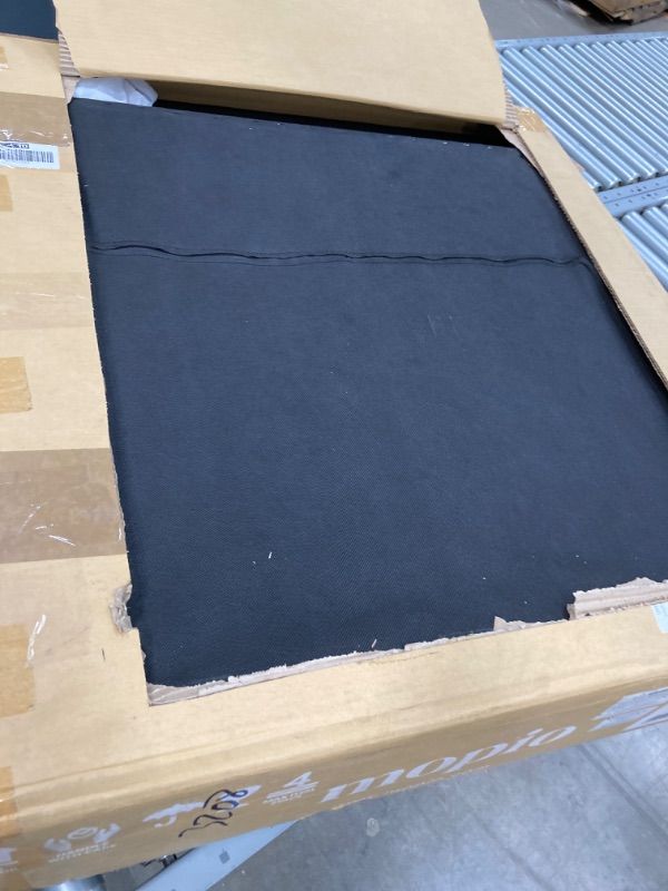 Photo 1 of Aaron Futon Sofa Bed, Midnight Black Faux Leather set 2 of 2