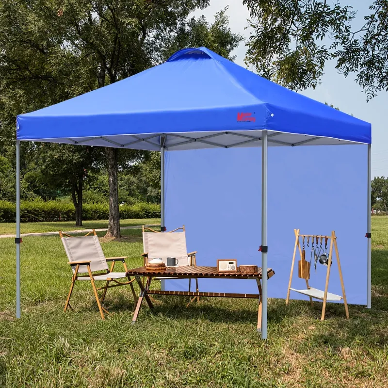 Photo 1 of ***(FACTORY SEALED)***
MASTERCANOPY 8' x 8' Pop-up Canopy Tent Easy Setup Outdoor Shelter with 1 Sidewall, Blue