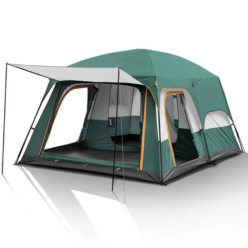 Photo 1 of Eccomum Tents for Camping 8-12 Person, Camping Tent Waterproof & Windproof 3 Seasons, Large Family Tent with 3 Rooms, Easy Setup Backpacking Tent w/Full-Covered Rainfly, Divided Curtains & Vestibule