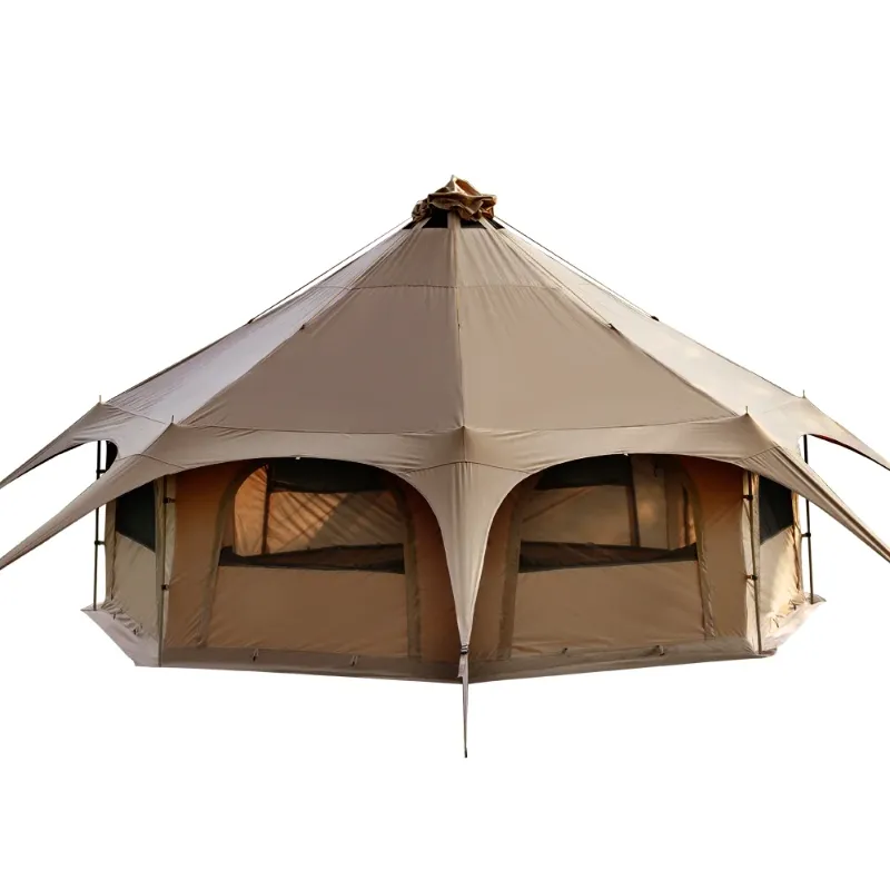 Photo 1 of ***(FACTORY SEALED)***
TOMOUNT Canvas Tent with Stove Jack Bell Tent for Camping Luxury Glamping Yurt Tent 16.4ft Dia