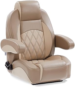 Photo 1 of ***(PHOTO SIMILAR TO ITEM)***
DeckMate Luxury Reclining Pontoon Captain's Chair - Tan and Beige