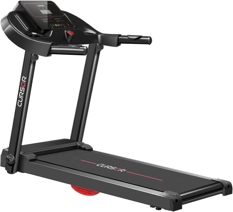 Photo 1 of ****(FACTORY SEALED)****
CURSOR FITNESS Home Folding Treadmill with Pulse Sensor, 2.5 HP Quiet Brushless, 7.5 MPH, 265 LBS Capacity