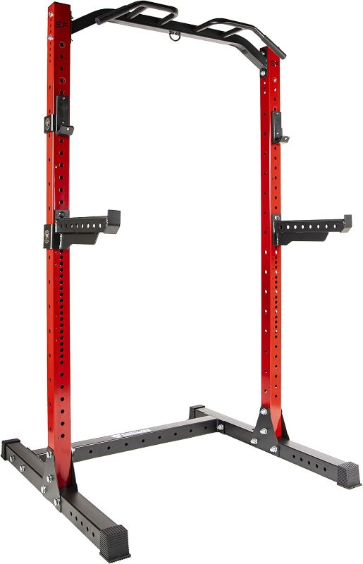 Photo 1 of ***(PHOTO SIMILAR TO ITEM)***
Signature Fitness SF-SS1 1,000 Pound Capacity 3” x 3” Power Rack Squat Stand, Includes J-Hooks and Safety Spotter Arms