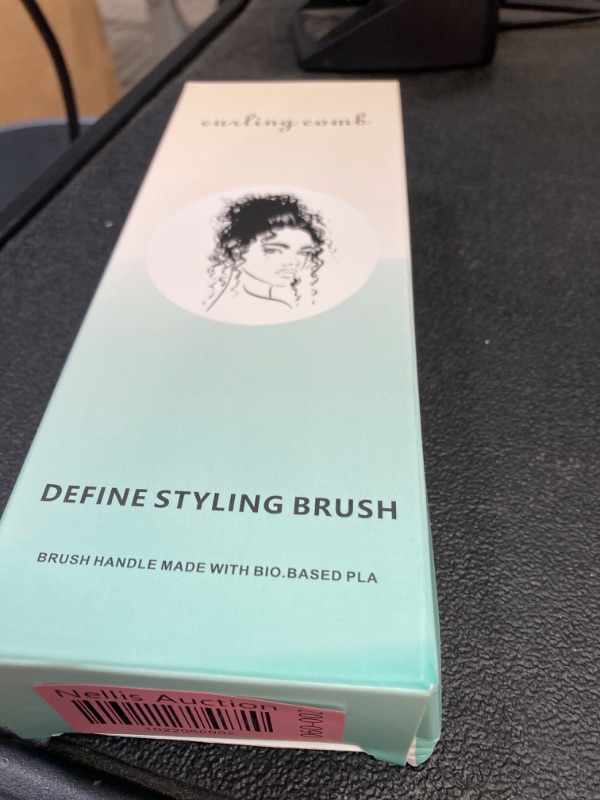 Photo 3 of Curl Defining Brush,Curly Hair Brush,Curl with Prongs Define Styling Brush,Styling Brush for Detangling, Shaping and Defining Curls For Women to Reduce Pulling and Curl Separation (Light Green)