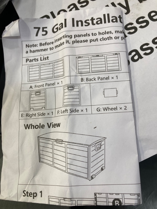 Photo 2 of Storage Lockers 300L Outdoor Storage Box