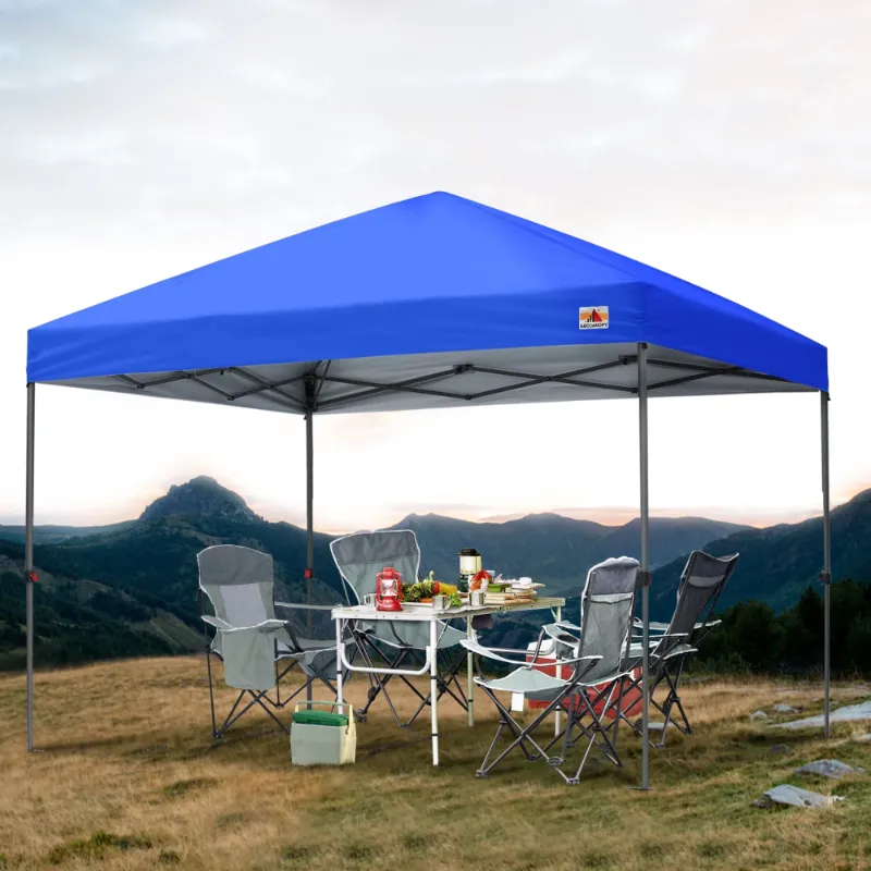 Photo 1 of 10 ft x 10 ft Easy Pop up Outdoor Canopy Tent, Blue