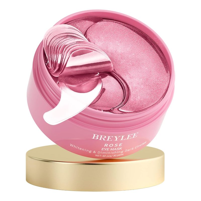 Photo 1 of BREYLEE Rose Eye Mask– 60 Pcs, Under Eye Patches,Eye Patches For Puffy Eyes,Hydrates, Improves And Firms The Eye Area, Suitable For Both Women And Men.