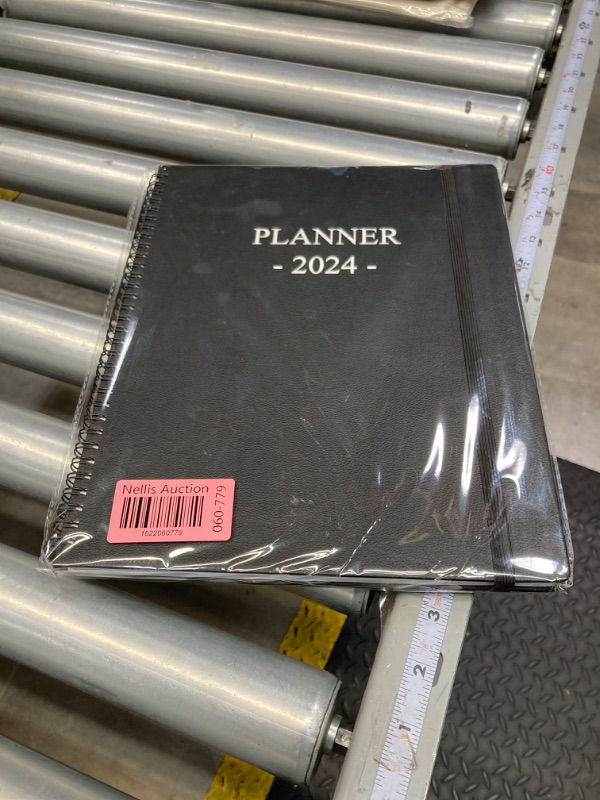 Photo 2 of 2024 Planner - Large 2024 Weekly & Monthly Planner, 8.5" X 11" Planner 2024 from January 2024 - December 2024, Perfect to Organize Your Daily Life, Black A4 Black-PU