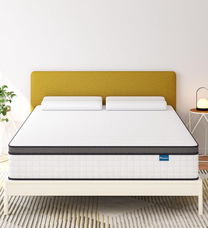 Photo 1 of Full Size Mattress,10 Inch Full Mattress in a Box,Hybrid Memory Foam Full Size Mattresses,Medium Firm Soft and Comfort White Mattress,CertiPUR-US.