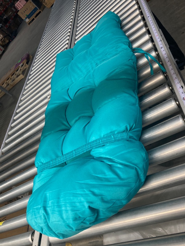 Photo 1 of 44 x 19, Outdoor teal cushion swing 