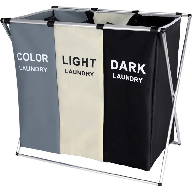 Photo 1 of 135L Large Clothes Laundry Hamper Sorter Waterproof Laundry Storage Bag Basket Sorter for Laundry Room Organization