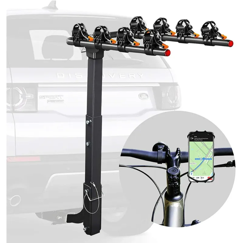 Photo 1 of 4-Bicycles Rack,Bcycle Carrier Double Foldable Bike Racks for Cars and Suvs