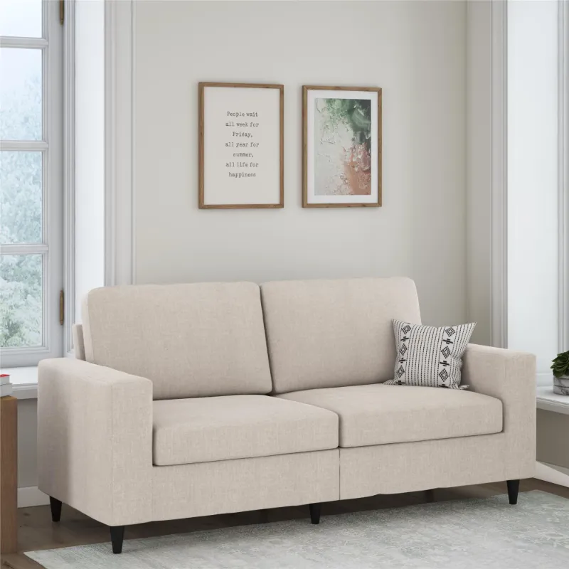 Photo 1 of 3 Seat Sofa, Living Room Furniture, Beige Linen