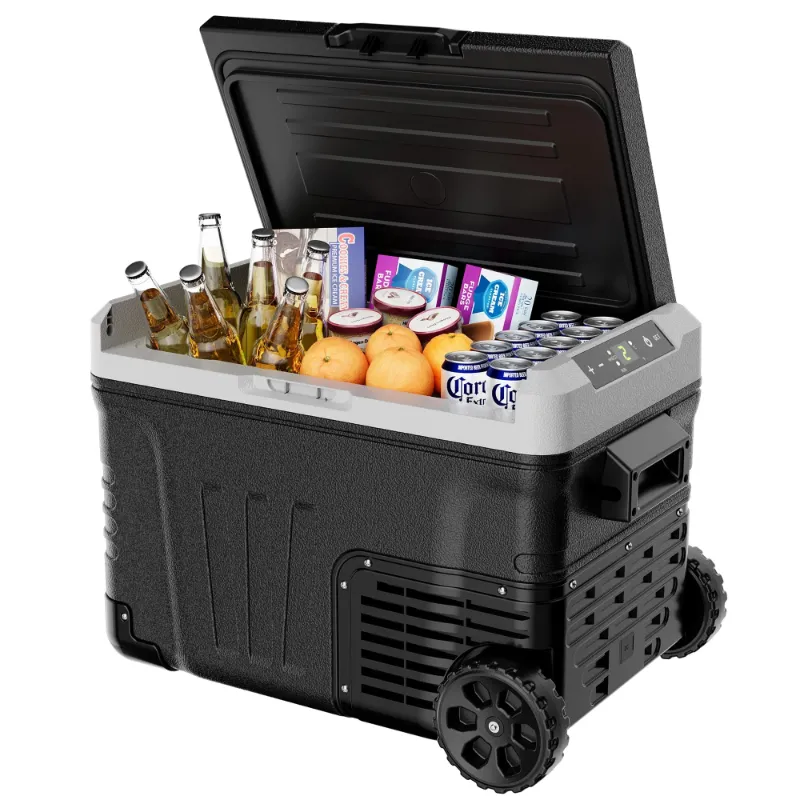 Photo 1 of 12 Volt Car Refrigerator, 37QT(35L) Electric Cooler DC & AC, -4?~68?, Freezer Fridge Cooler with Wheels & 2 Baskets for RV, Travel, Truck,Outdoor, Home