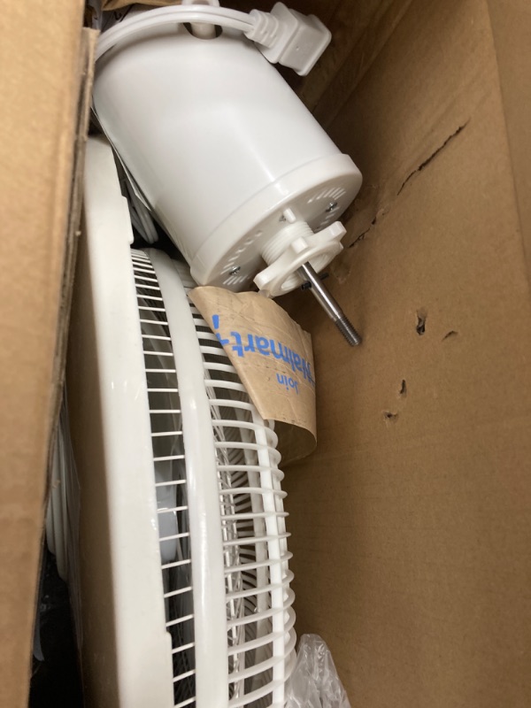 Photo 1 of  Pedestal Fan, 16" Adjustable Oscillating DC Standing Fan with Remote for Home, 3 Speeds, Less Noise Cooling Fan, White