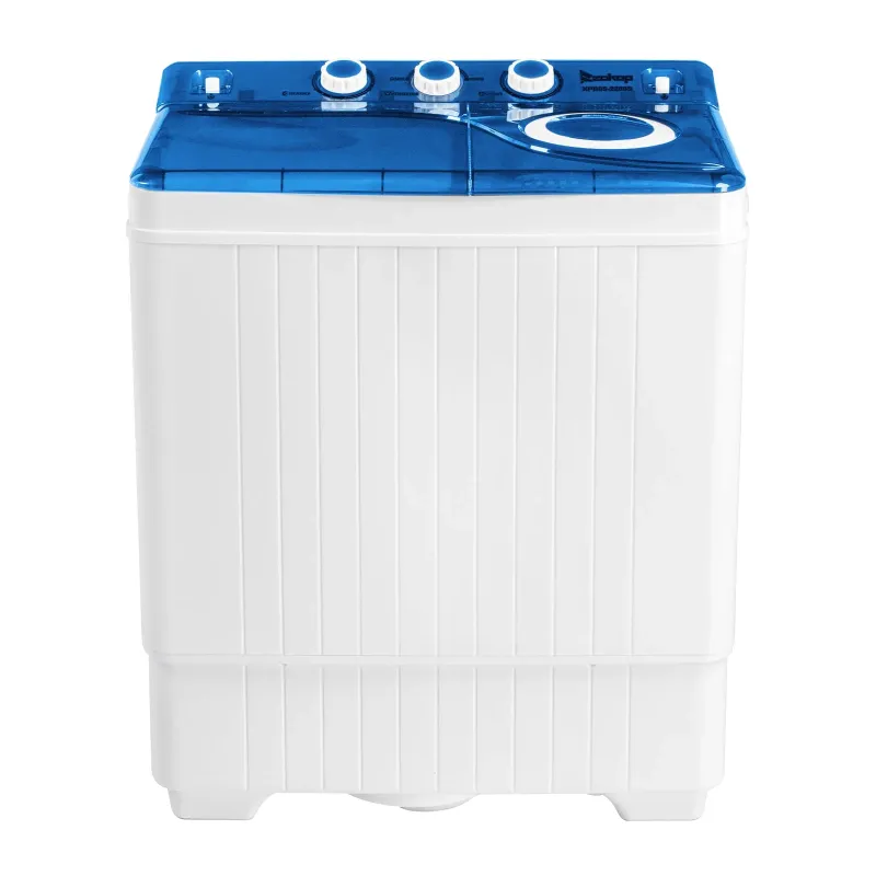 Photo 1 of  Portable Washing Machine 26lbs Twin Tub Compact Semi-automatic with Drain Pump Washer ner Combo