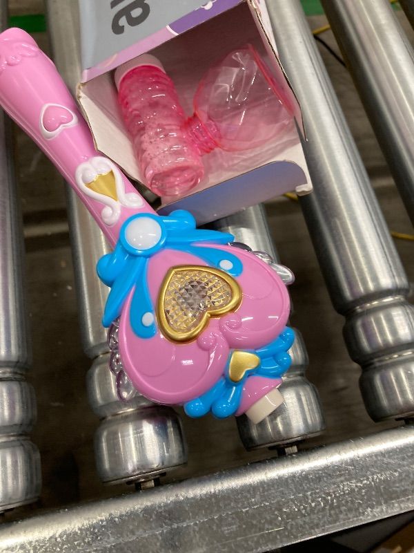 Photo 1 of Bubble Wand for Kids, Princess Heart Bubble Machine Blower