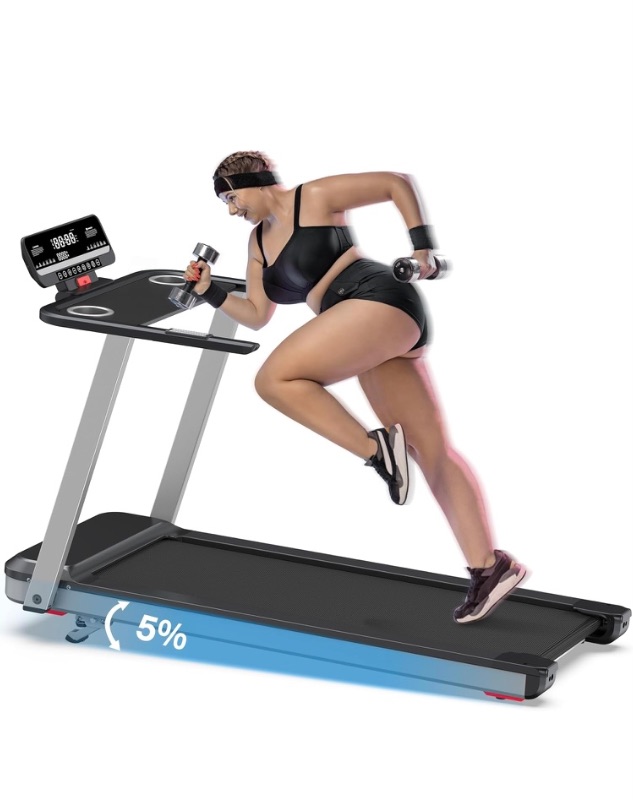 Photo 1 of  Incline Treadmill for Home, Voice Control Treadmill 350+ lb Capacity Work Compatible