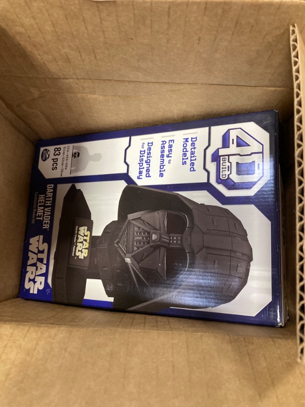 Photo 1 of 4D Build Star Wars Darth Vader Cardstock 3D Model Kit, Star Wars Gifts, Star Wars Toys Desk Décor for Star Wars Fans & Collectors, Adults & Teens 12+