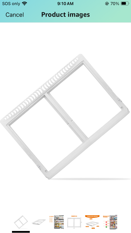 Photo 1 of 4.5 4.5 out of 5 stars (35)
240364787 Crisper Pan Cover Compatible with Frigidaire Refrigerator Drawer Cover Unit