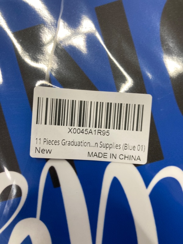 Photo 3 of 11 Pieces Graduation Yard Sign Decorations - Congrats Graduation Lawn Signs Class of 2024 Grad Yard Signs with 22 Stakes for Outdoor Congrats Graduation Party Decoration Supplies (Blue 01)