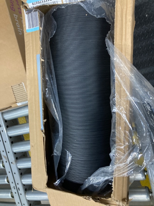 Photo 2 of ?UPGRADED?8 Inch 25 FT Dryer Vent Hose Flexible Duct Black Adjustable Air Aluminum Ducting Thick Layer Non-Insulated with 2 Clamps Used in Heating Cooling Ventilation and Exhaust by Cenipar 8IN-25FT-1PC Black