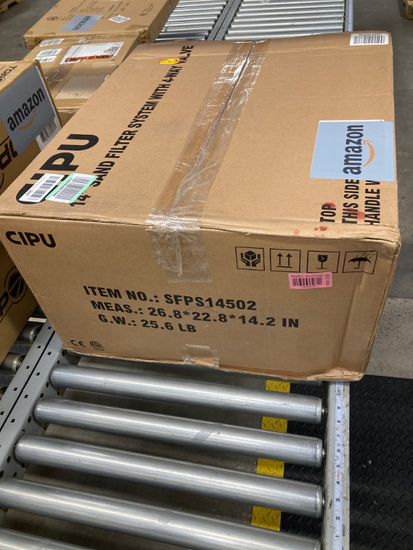 Photo 1 of 14 inch Sand Filter Pump System Handy 4-Way Valve for Above Ground Pools with 0.5HP Prefilter Pool Pump 115V 6ft Power Cord for Easy Installation SFPS14502 14IN up to 22ft pools