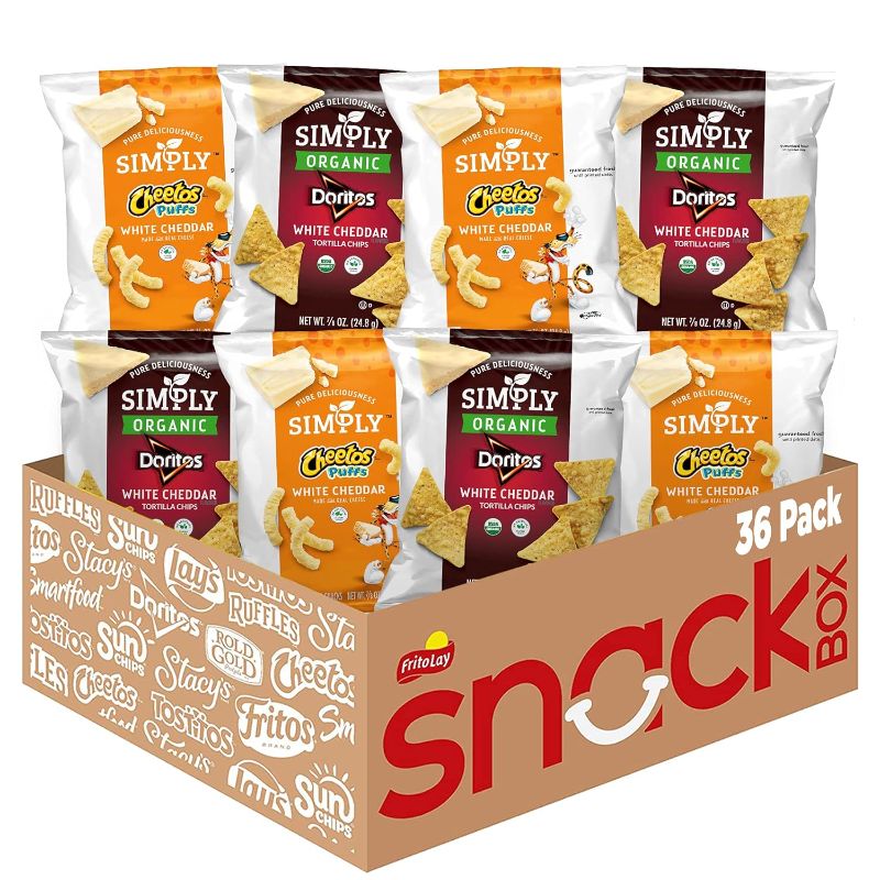 Photo 1 of 
Simply, Doritos & Cheetos Mix Variety Pack, 0.875 Ounce (Pack of 36)
Flavor Name:Simply Doritos & Simply