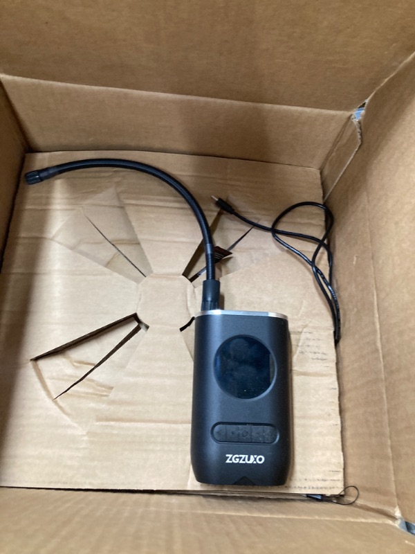 Photo 1 of Tire Inflator Portable Air Compressor - 150PSI Cordless Air Pump for Car Tires with Pressure Gauge LED Light, Electric Bike Tire Pump for Car Motorcycle Bicycle Ball, Car Accessories Small