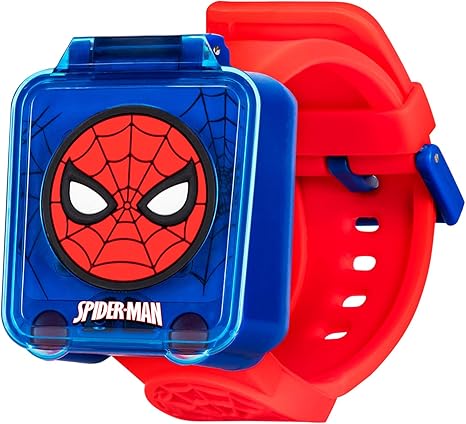 Photo 1 of Accutime Marvel Spider-Man Educational Learning Digital Blue Watch for Boys, Toddlers, Kids with Red Strap - includes Timer, Stopwatch, Alarm, Games! Perfect for Girls and Boys 3+!