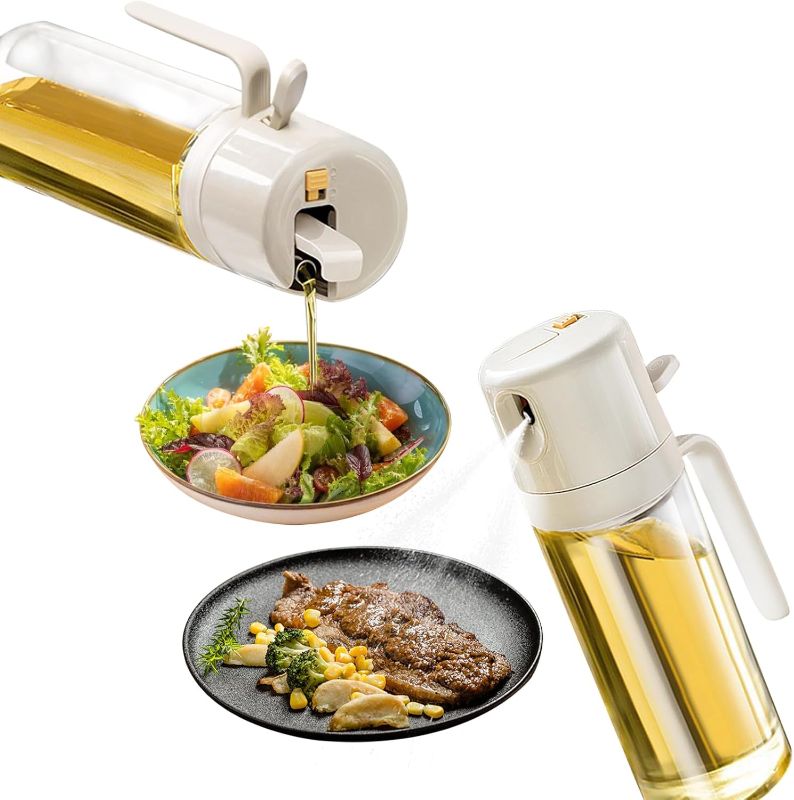 Photo 1 of 2 in 1 Oil Dispenser for Kitchen Oil Sprayer Olive Oil Dispenser Bottle Oil Sprayer for Cooking 18oz Oil Dispenser Oil Sprayer for Cooking Salad Air Fryer Barbecue