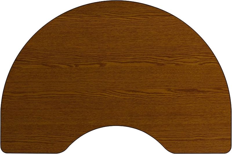 Photo 1 of Flash Furniture 48''W x 96''L Kidney Oak HP Laminate Activity Table