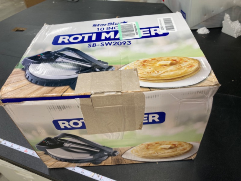 Photo 3 of 10inch Roti Maker by StarBlue with FREE Roti Warmer - The automatic Stainless Steel Non-Stick Electric machine to make Indian style Chapati, Tortilla, Roti AC 110V 50/60Hz 1200W