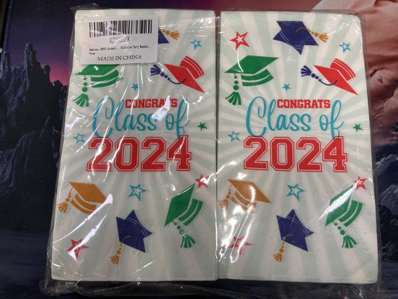 Photo 1 of 100 Pcs Graduation Party Napkins