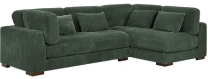 Photo 1 of ***SEE NOTES AND PHOTOS***Basilius 2 - Piece Corduroy Sectional