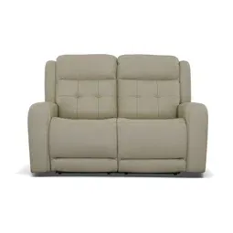 Photo 1 of Grant 63” leather reclining loveseat 
